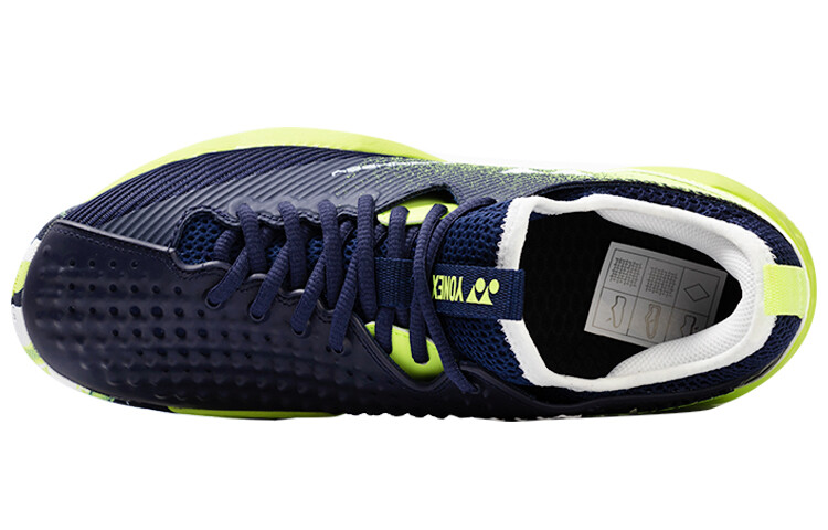 Кроссовки YONEX F4 Series Tennis Shoes Unisex Low-top Lime Green Navy, зеленый — фото 3