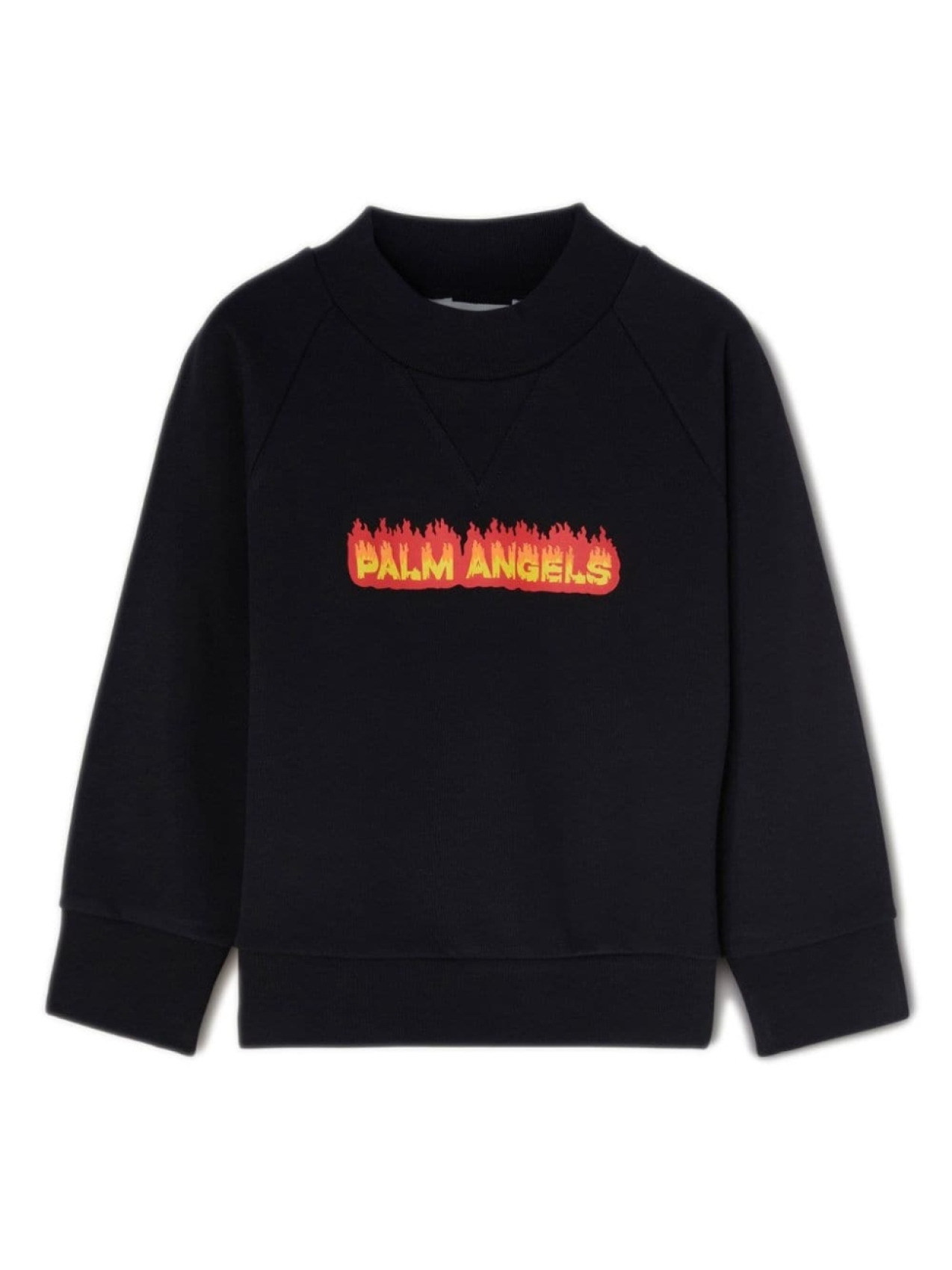 

Palm Angels Kids толстовка Flames с логотипом, черный