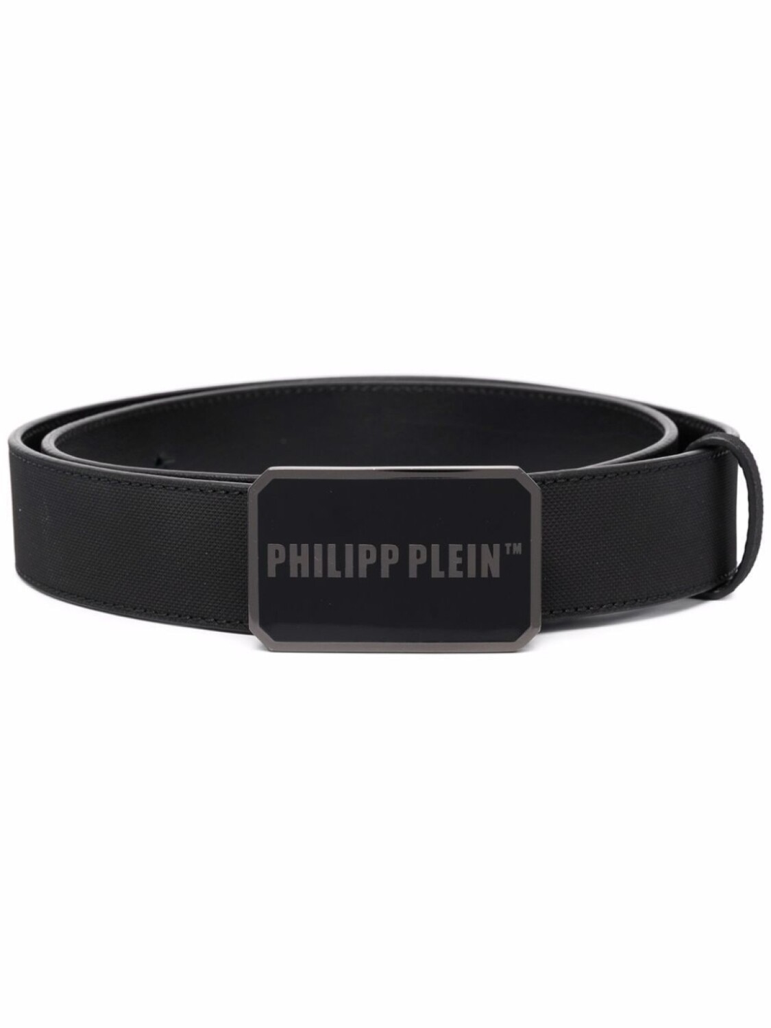 

Philipp Plein ремень с пряжкой-логотипом, черный