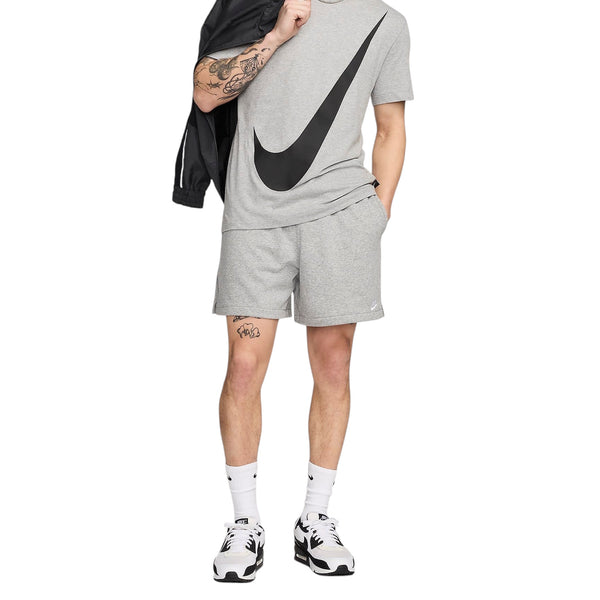 Шорты club french terry flow shorts 'dark grey heather' Nike, серый — фото 3