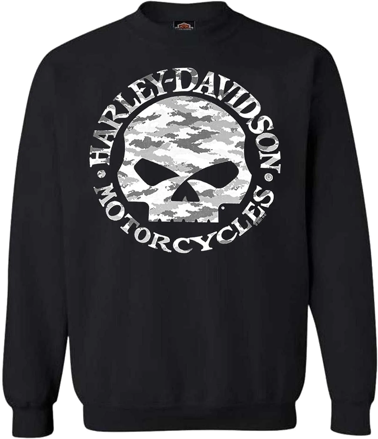 

Harley-Davidson мужской камуфляжный свитшот Willie G Skull, black