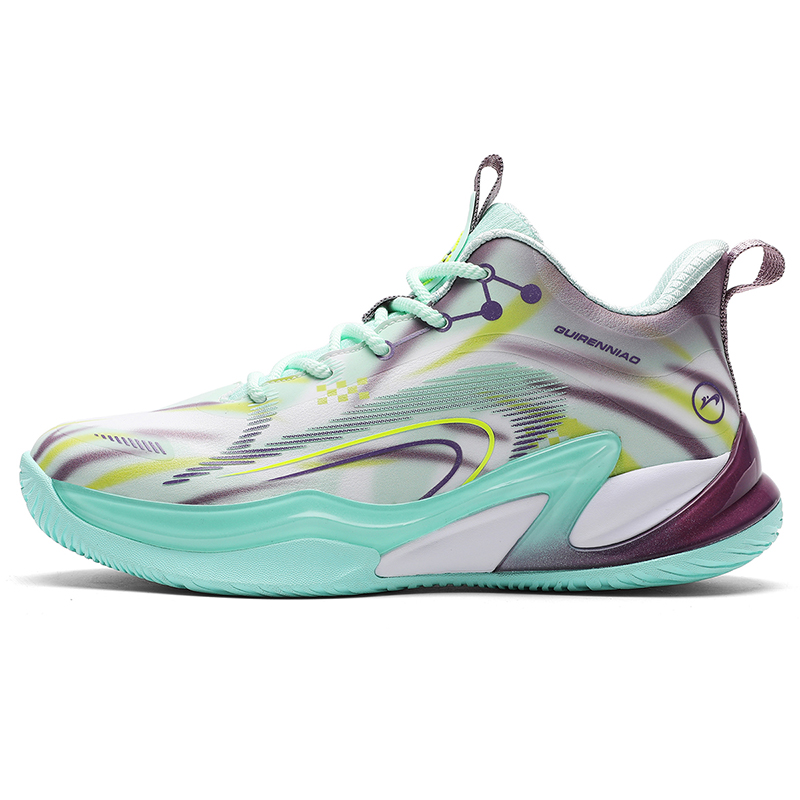 

K-bird Кроссовки баскетбольные K Bird с амортизацией, противоскользящим захватом, средней высоты, мужские - Ледяная Луна/Пыльный Пурпур, цвет Ice Moon/Dusty Purple