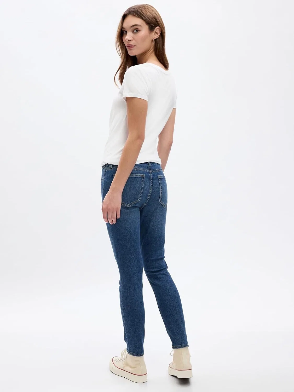 Джинсы зауженные GAP, Dark Indigo — фото 2