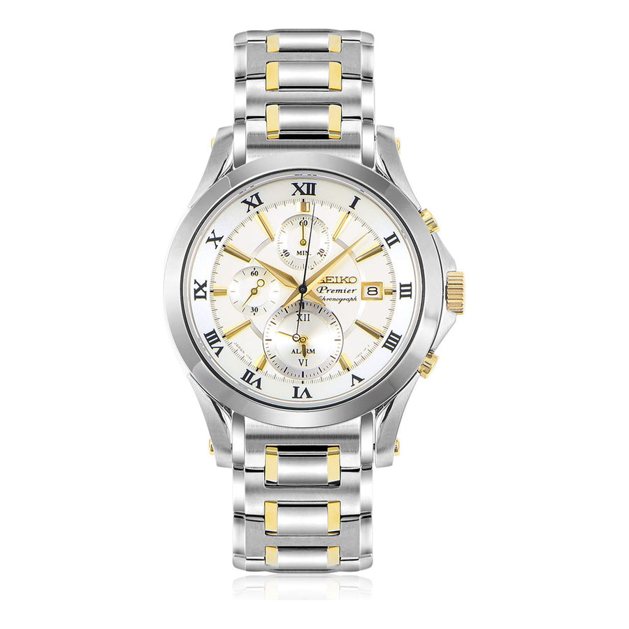 

Часы Men's SEIKO Three Eyes Business Casual Quartz Watch, золотой