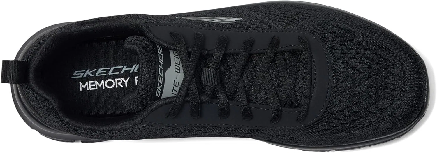 Мужские кроссовки Skechers TrackShoes, Black Mesh Synthetic — фото 3