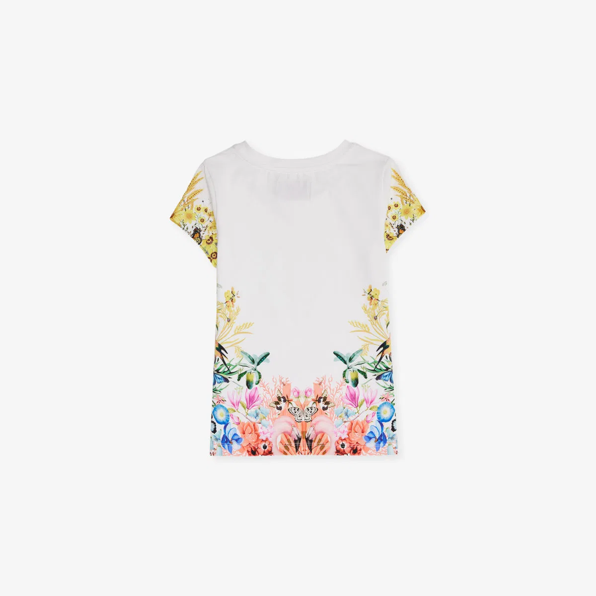 Футболка Lapin House x Mary Katrantzou из хлопкового трикотажа с ботаническим принтом, размер 12 месяцев - 12 лет, мультиколор — фото 3