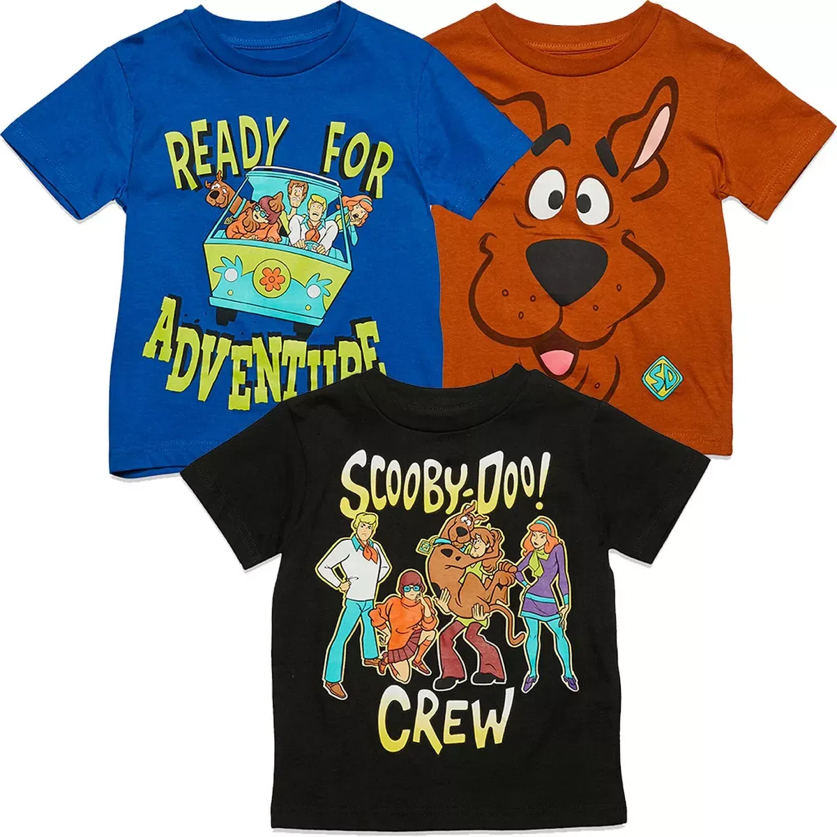 Детский комплект футболок с коротким рукавом Scooby-Doo Scooby-Doo, Multicolored