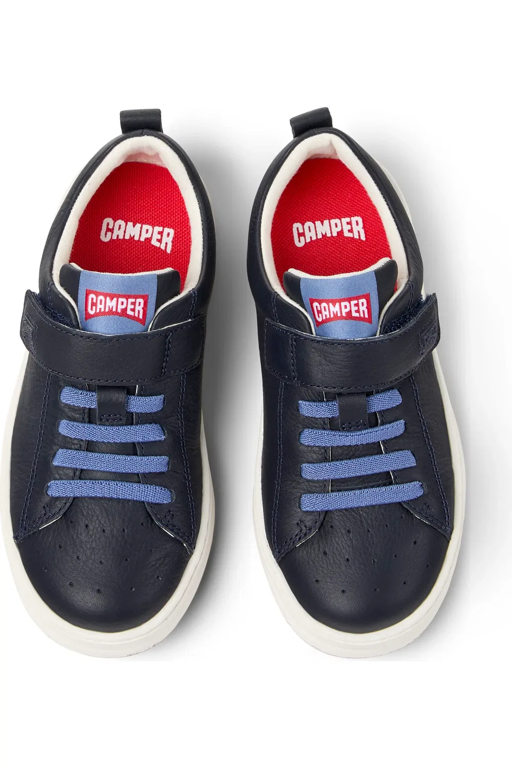 Кроссовки детские Camper Runner Four на липучках, темно-синие — фото 4