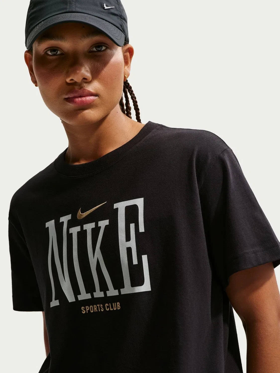 Футболка оверсайз Nike Black Logo Graphic, черный — фото 3