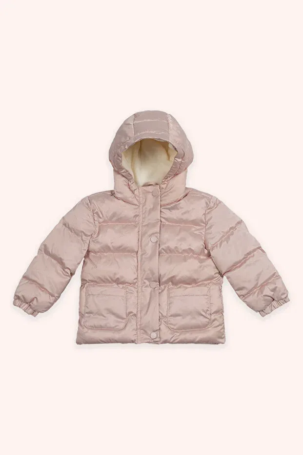 Детское пальто для девочек с капюшоном Panço, Pink