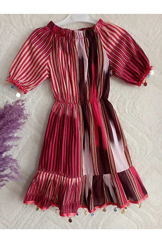 Детское платье для девочек с коротким рукавом Labella Collection, Red