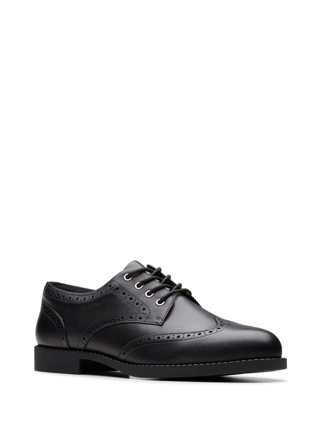 Туфли броги Clarks Tapa Pure, черная кожа — фото 3