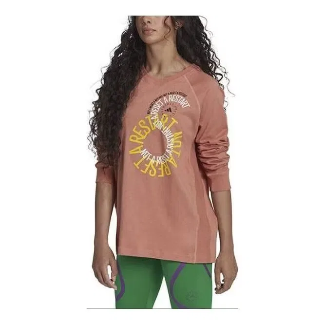 Лонгслив с длинным рукавом By Stella McCartney Adidas, розовый