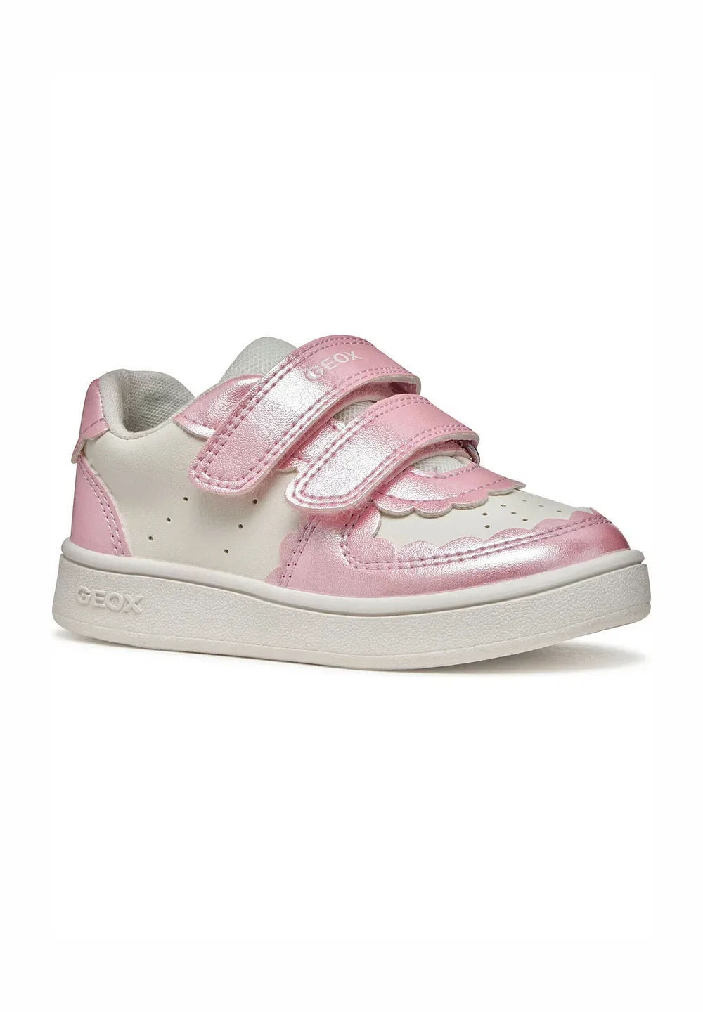 Детская обувь B eclyper Geox, White Dark Pink — фото 2