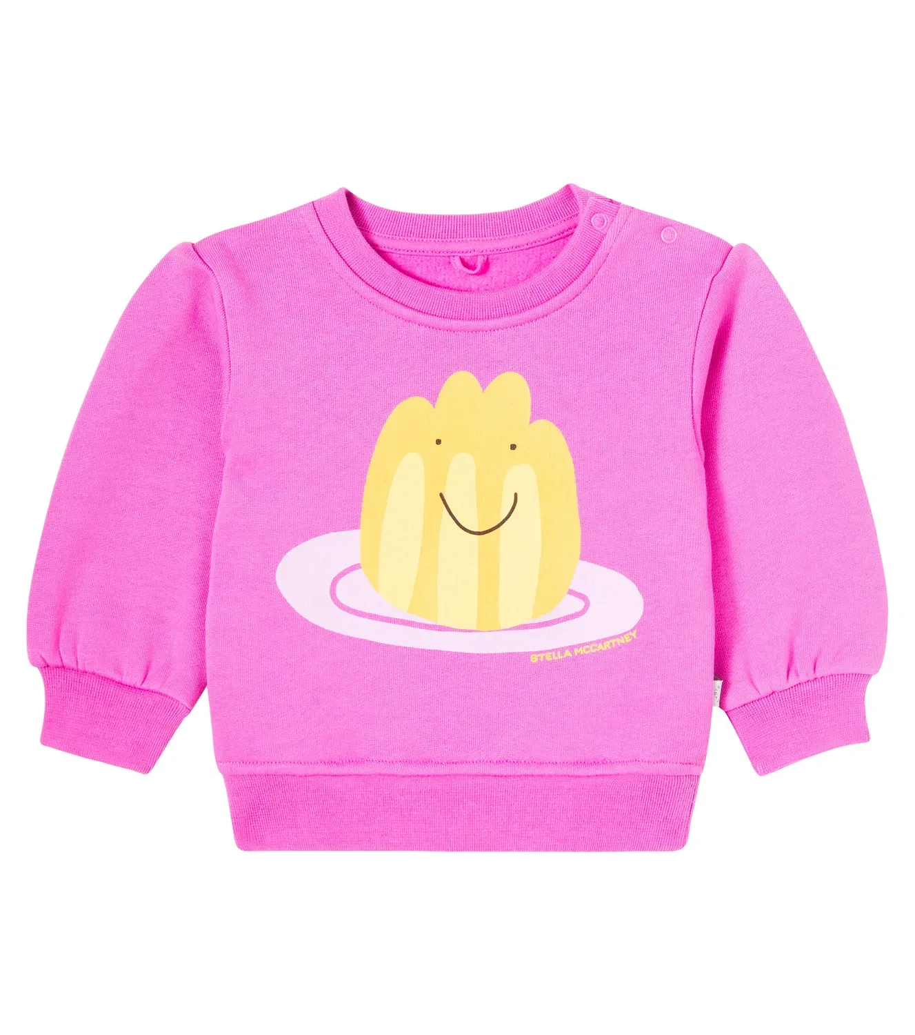 Детская толстовка из хлопкового трикотажа с принтом Stella Mccartney Kids, розовый