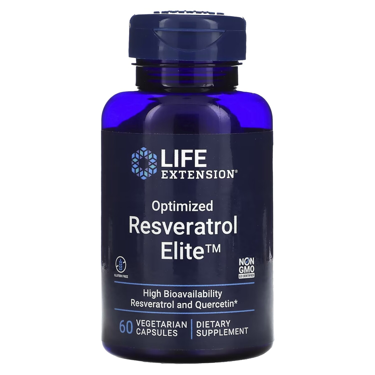 

Оптимизированный Ресвератрол Life Extension, 60 вегетарианских капсул
