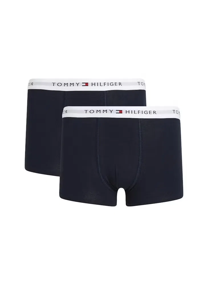 Трусы-боксеры хлопковые комплект 2 шт. Tommy Hilfiger, синий — фото 3