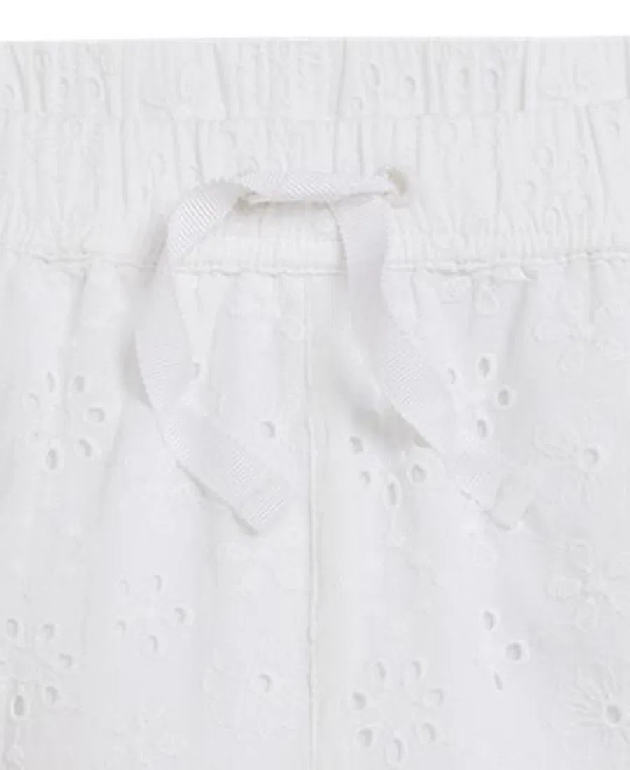 Шорты из хлопкового глазета с бантом Polo Ralph Lauren, White — фото 3