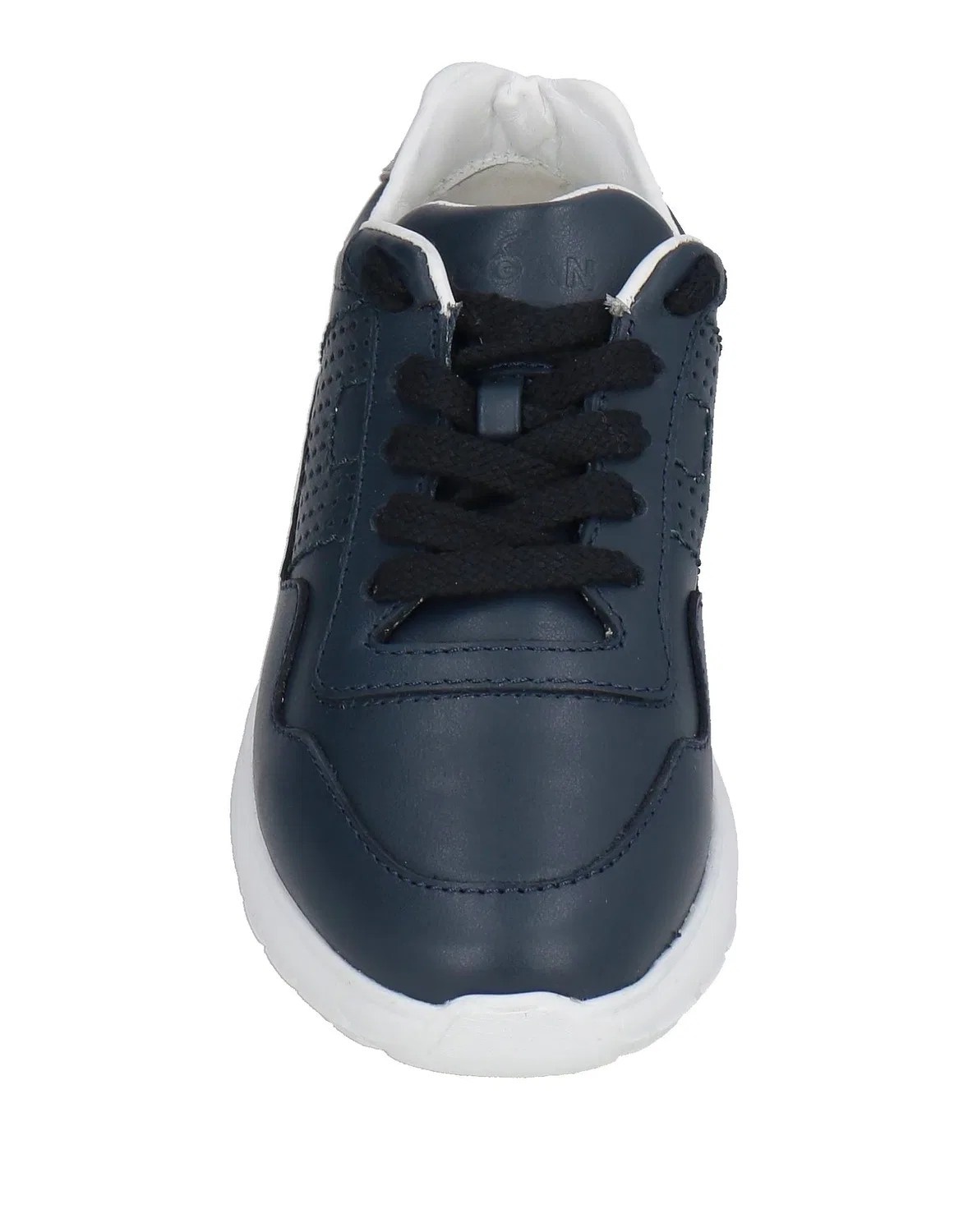 Детские кеды для девочек Leather Low-Top Sneakers Hogan, темно‑синий — фото 4