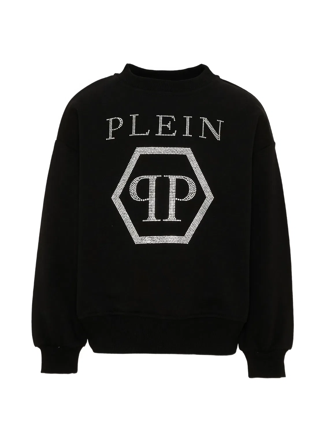 Philipp Plein Свитшот со стразами и логотипом, черный