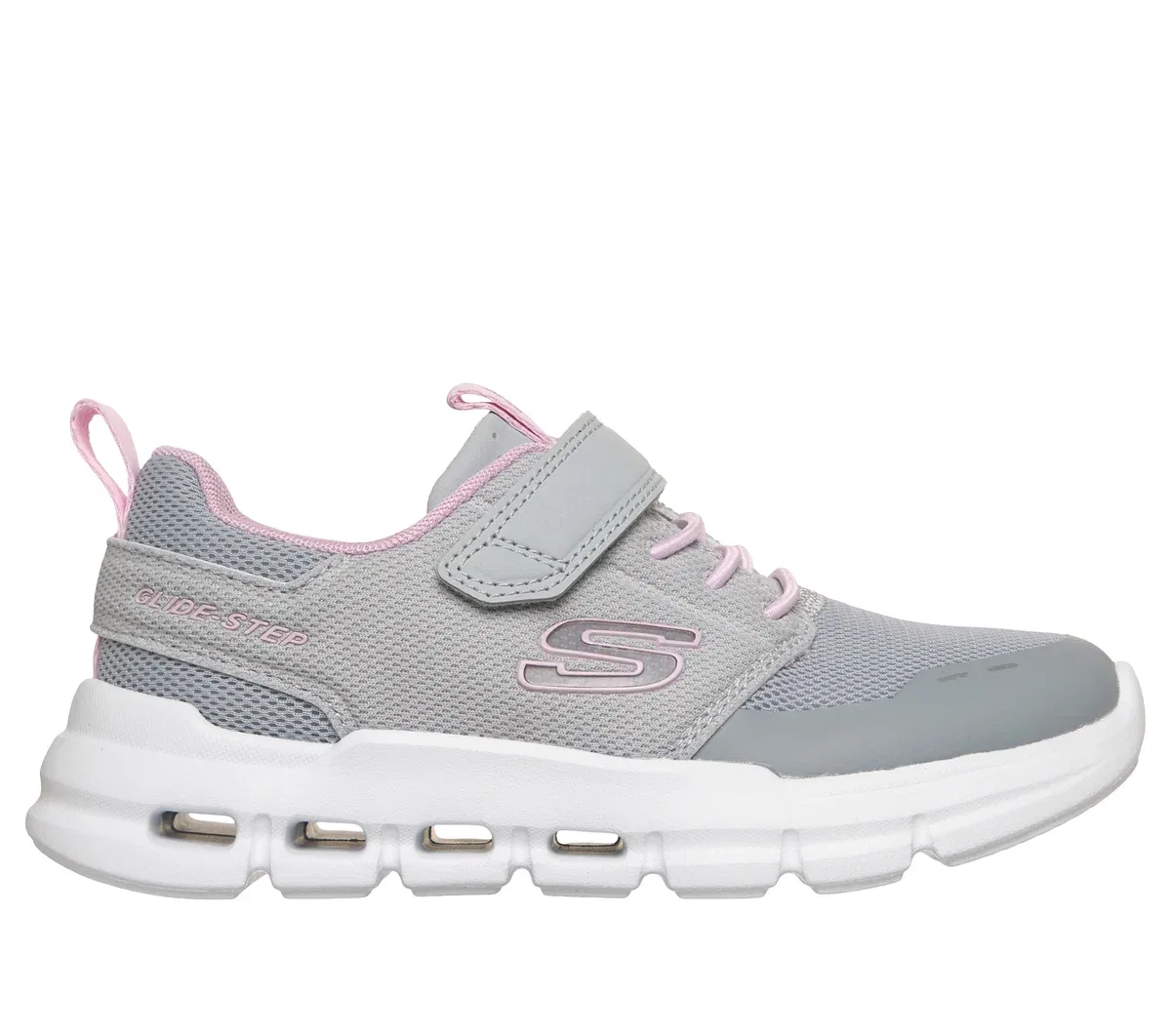 Детские кроссовки Glide-Step Flow Skechers, светло-серый