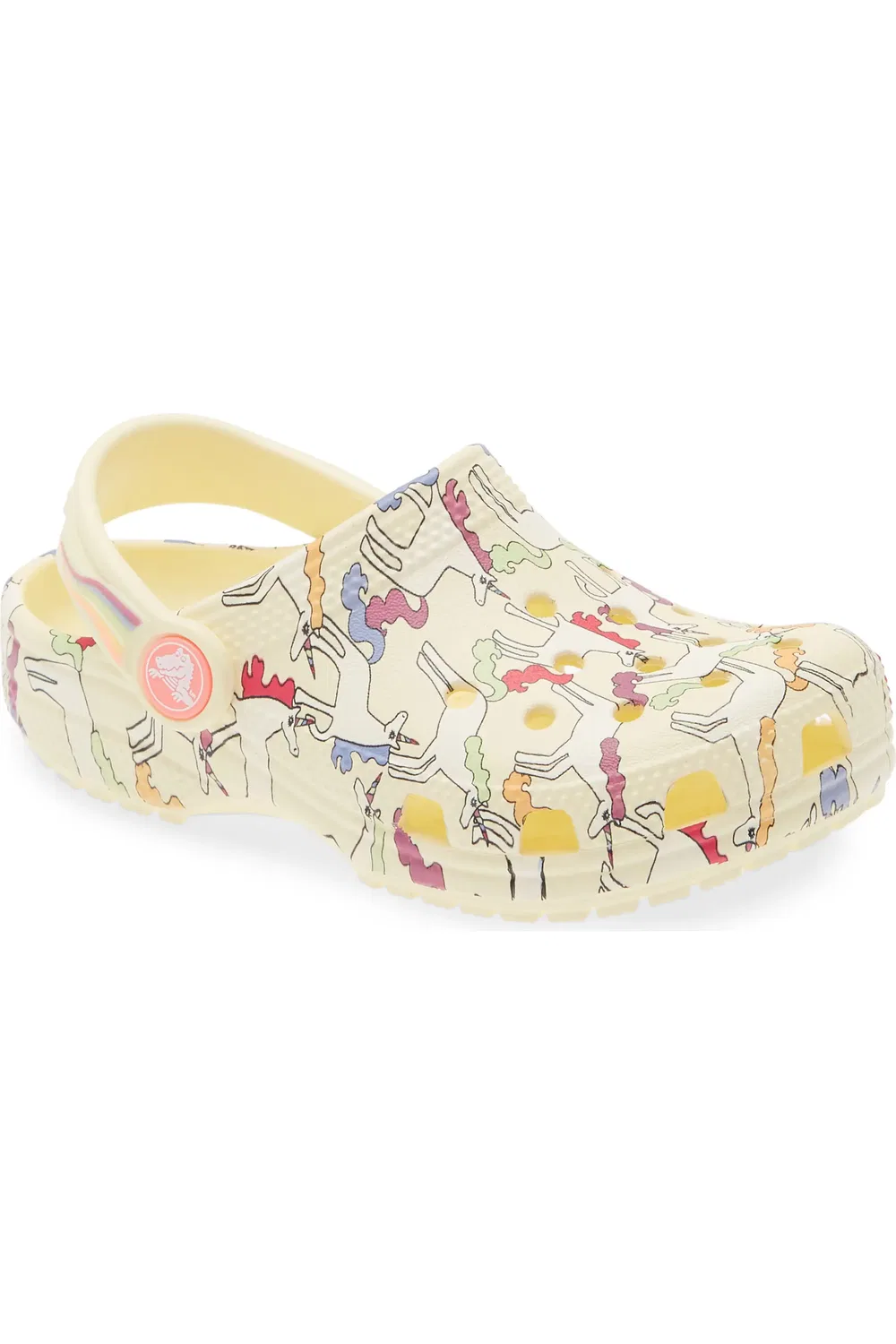 Детские клоги дышащие Classic Unicorn CROCS, Yellow Light