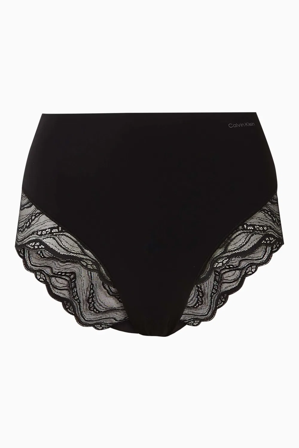 Трусы с кружевом Sensual Lace Calvin Klein, черный