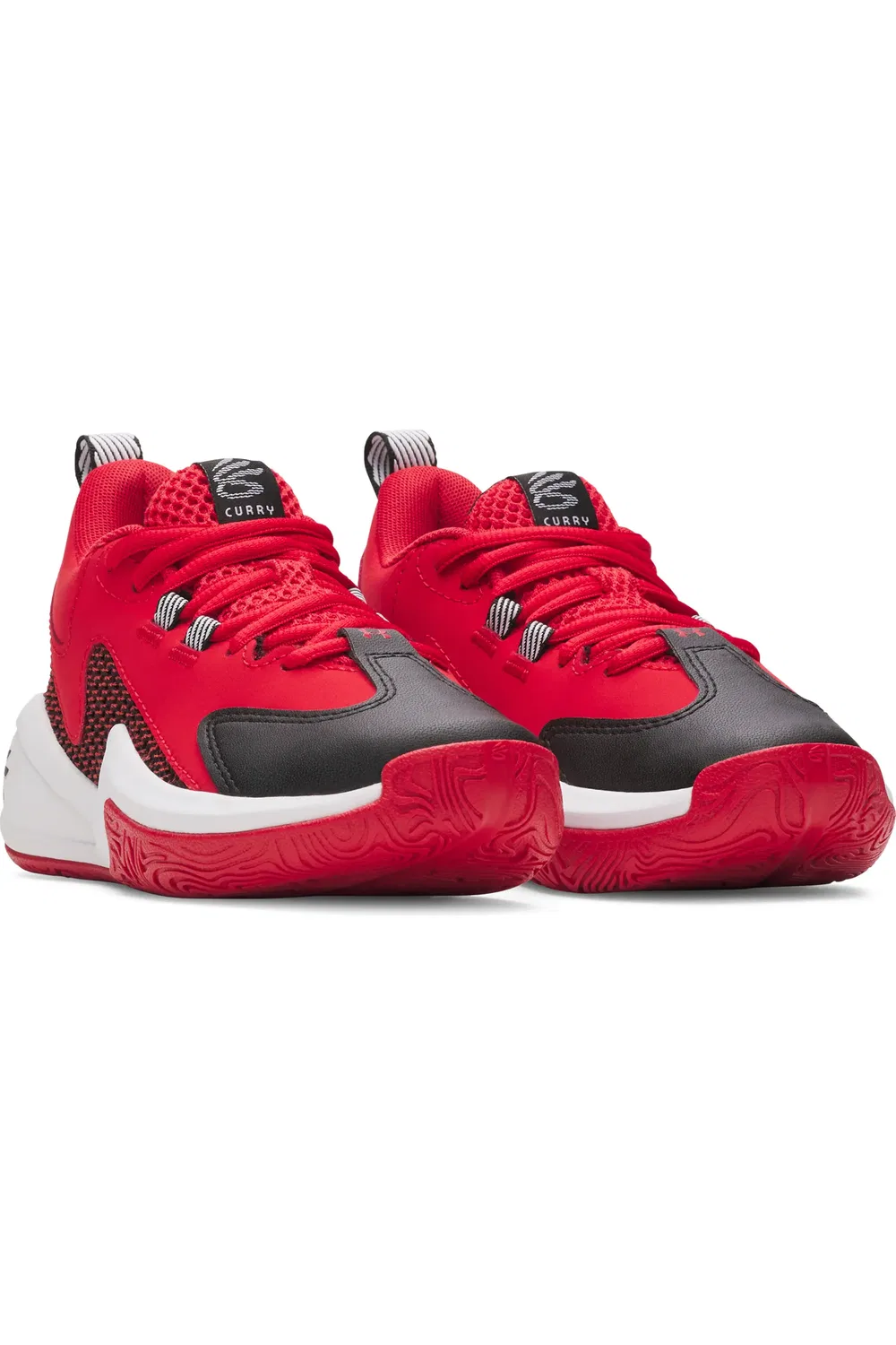 Кроссовки детские для баскетбола Curry Under Armour, красный