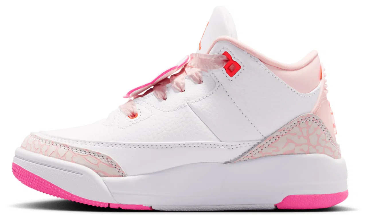 Детские баскетбольные кроссовки Retro 3 Jordan, цвет Pink/Blue/Orange — фото 2