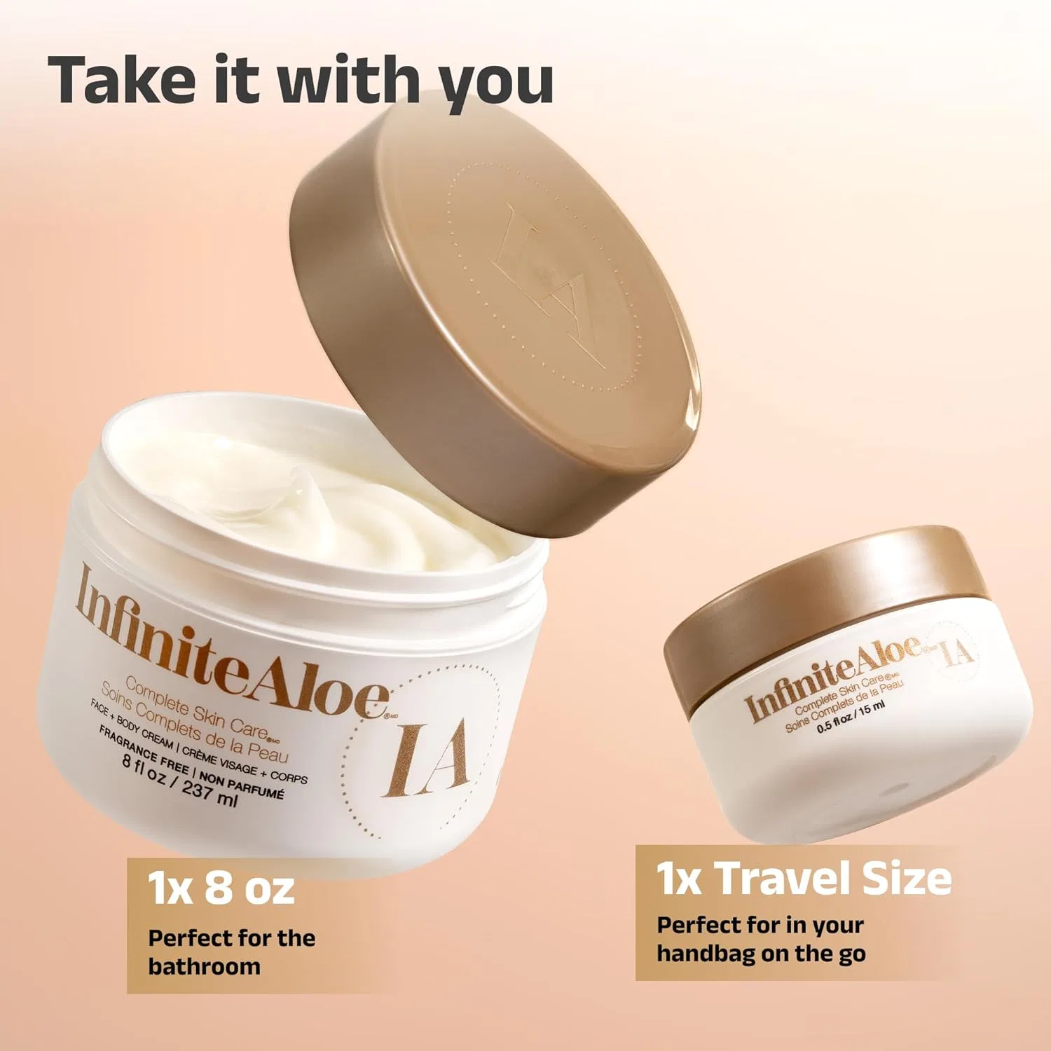 Крем для тела и лица, увлажняющий, InfiniteAloe, 252 мл, без отдушек — фото 3