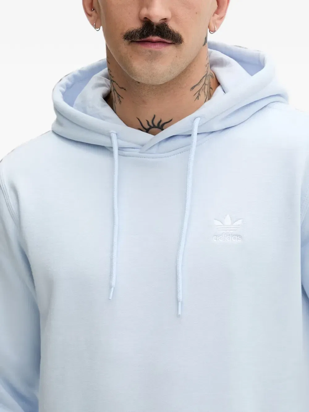 Худи Trefoil Essentials Adidas, синий — фото 4