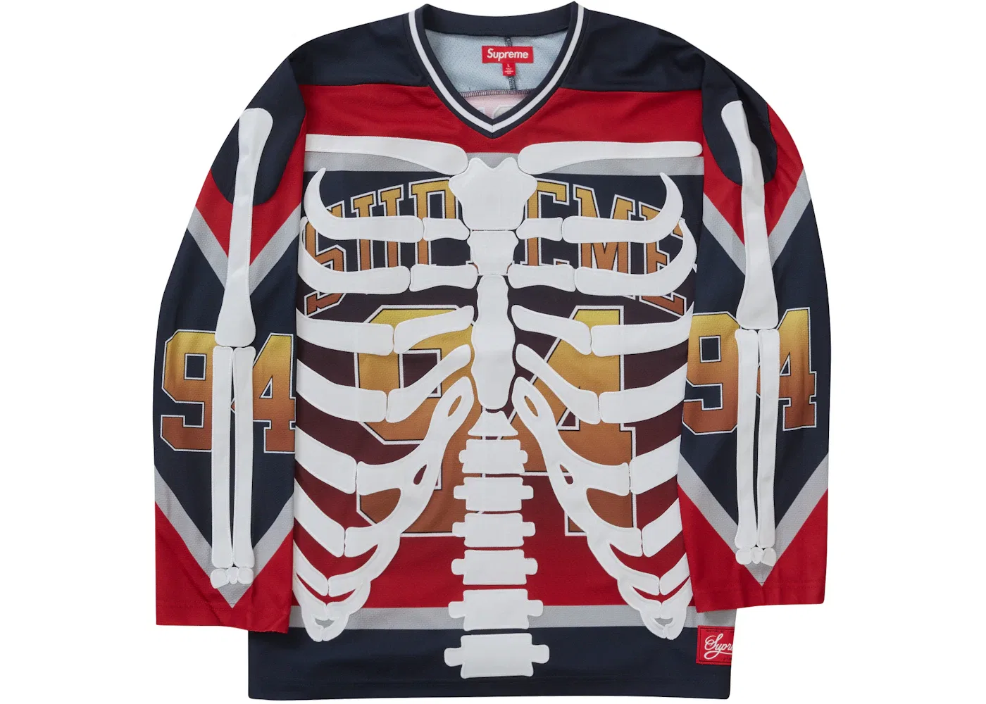 Мужская хоккейная джерси с принтом Bones Hockey Supreme, Multicolor