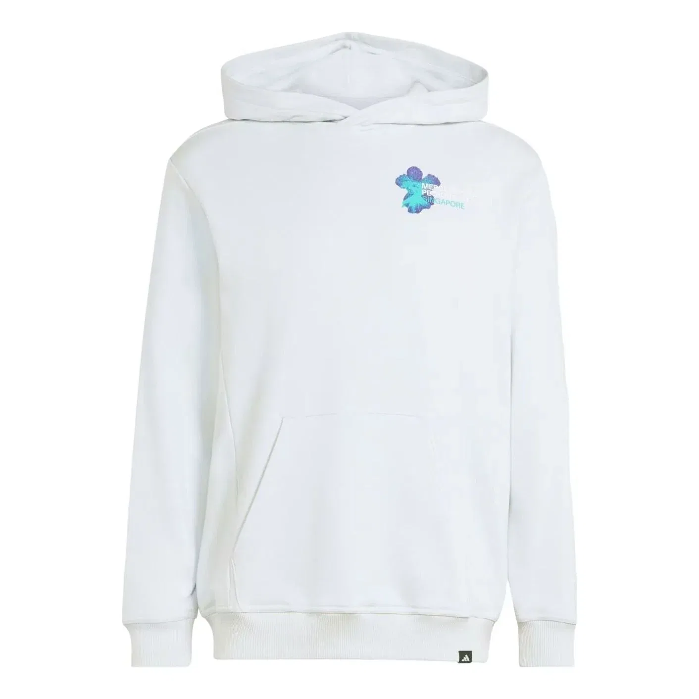 Мужское худи Mercedes AMG Petronas F1 Team Vanda Bloom Hoodie Asia Sizing 'Blue Tint' adidas, Blue Tint