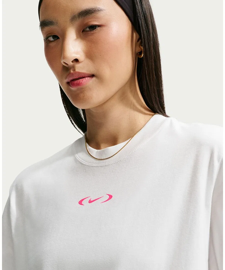 Футболка женская свободного кроя Sportswear Classic Nike, Summit White — фото 3