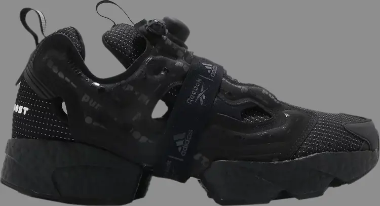 

Кроссовки instapump fury boost 'triple black' Reebok, черный