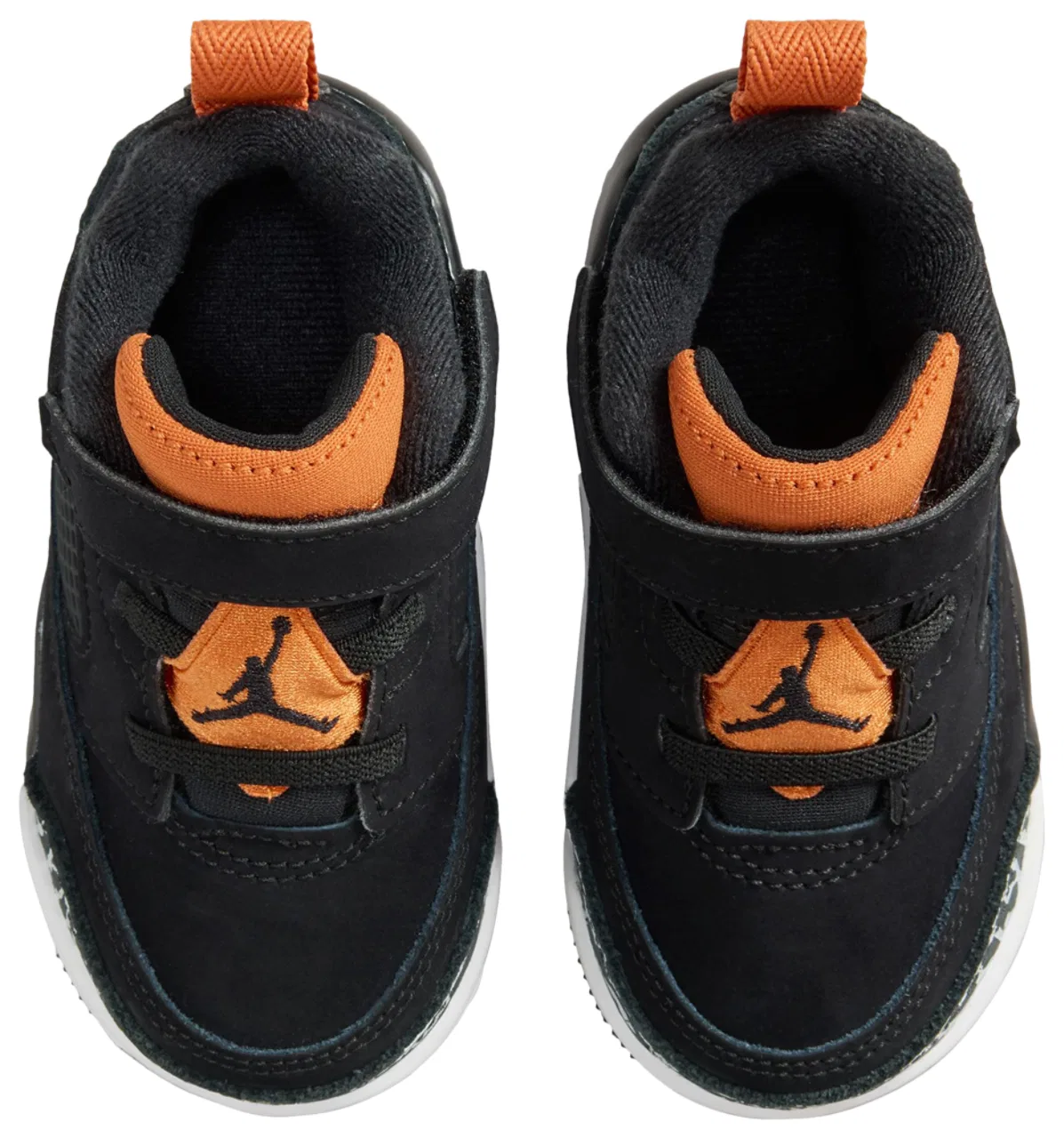 Детские кеды Spizike Low Jordan, цвет Black/Starfish/Photon Dust — фото 4