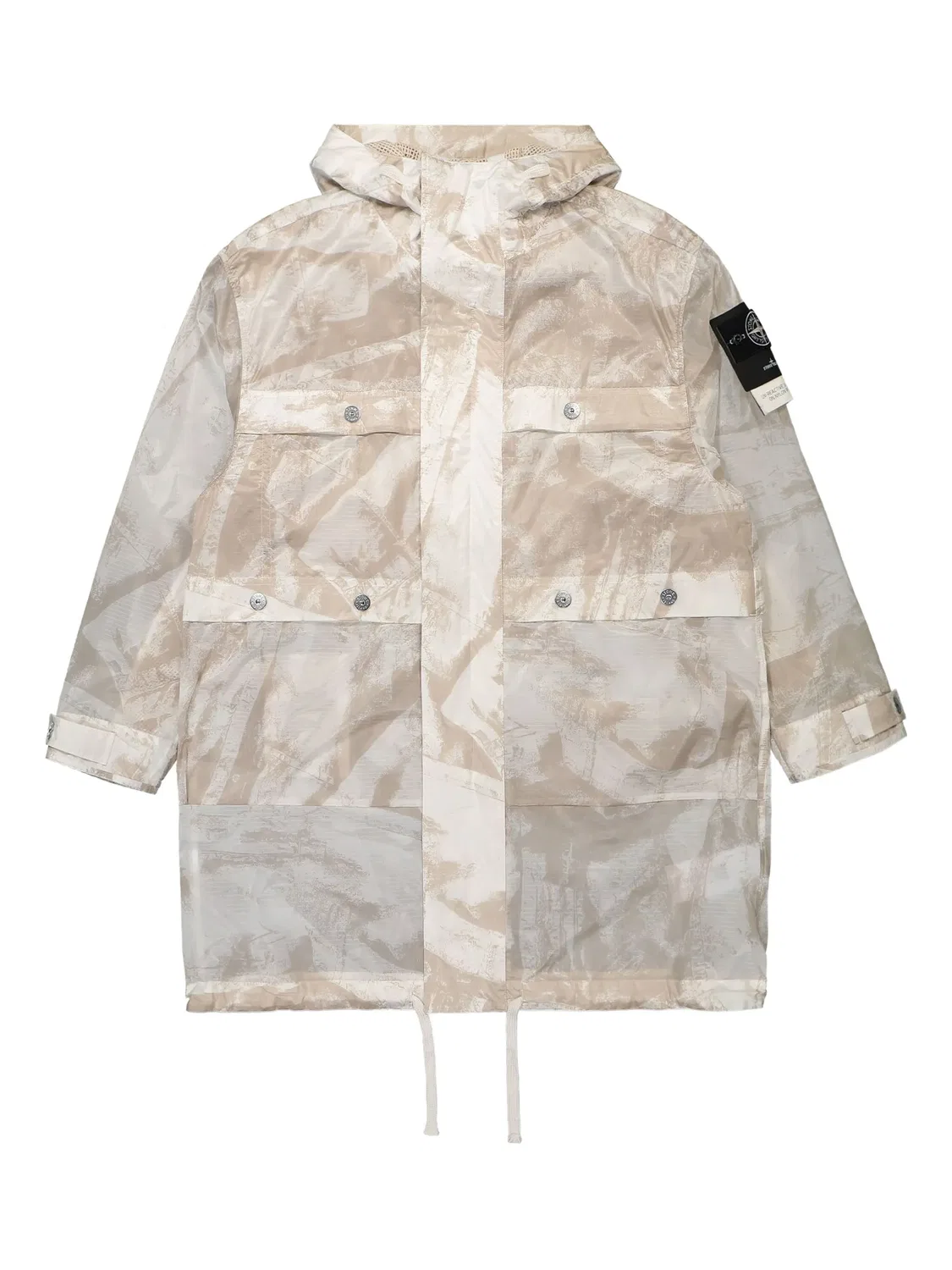 Парка нейтральных тонов Stone Island, нейтральные