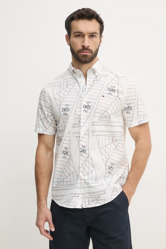 

Хлопковая рубашка Tommy Hilfiger, белый