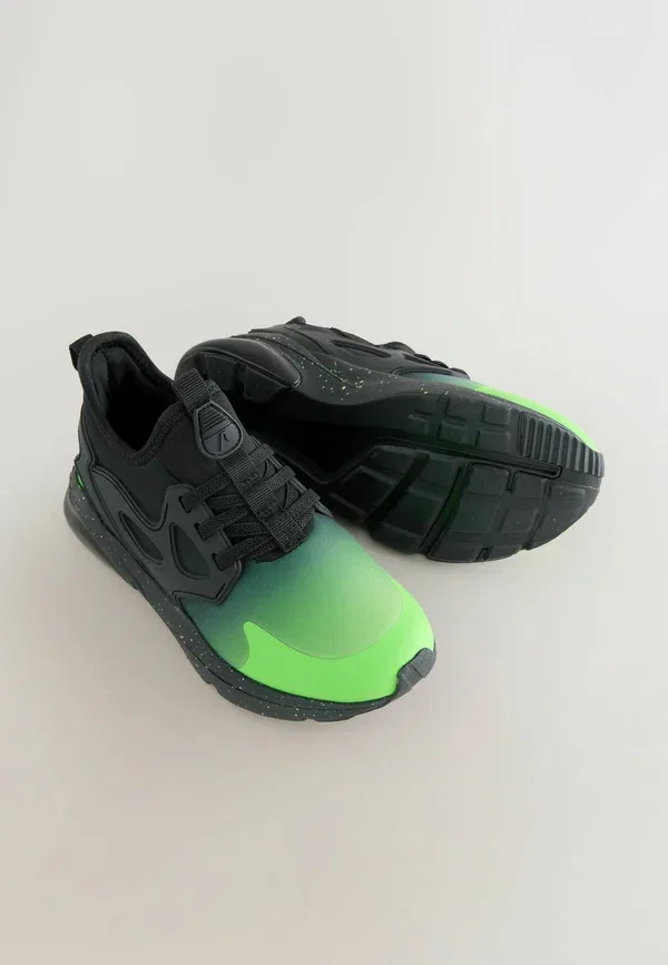 Кроссовки с градиентом Baby shoes Next black green ombre, черный/зеленый — фото 3