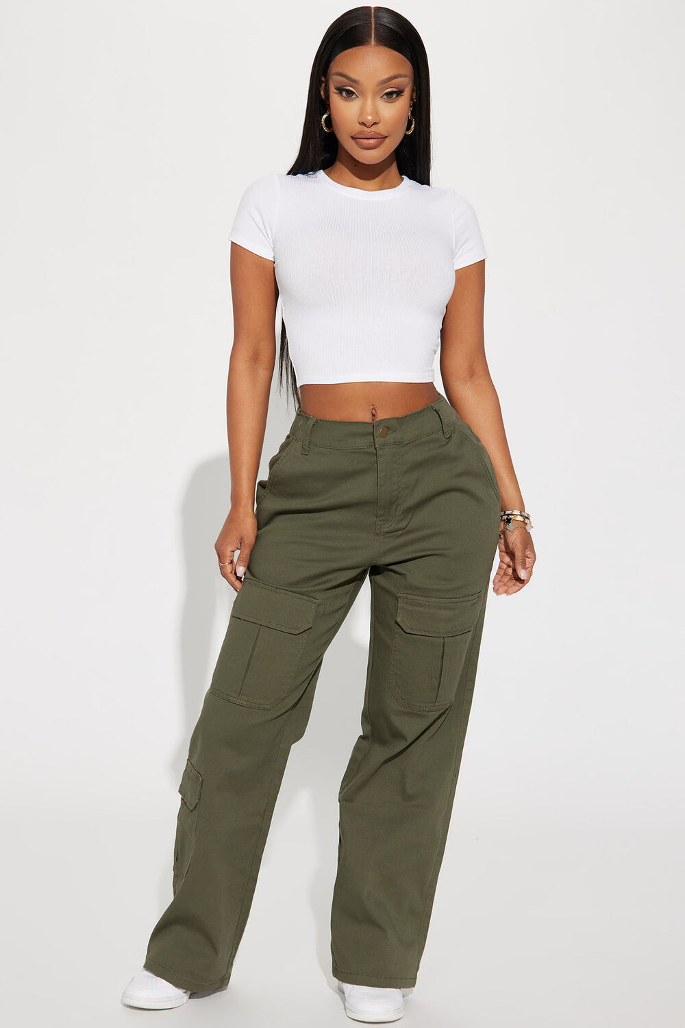 

Брюки карго Fashion Nova RJH9130, оливковый, Зеленый, Брюки карго Fashion Nova RJH9130, оливковый