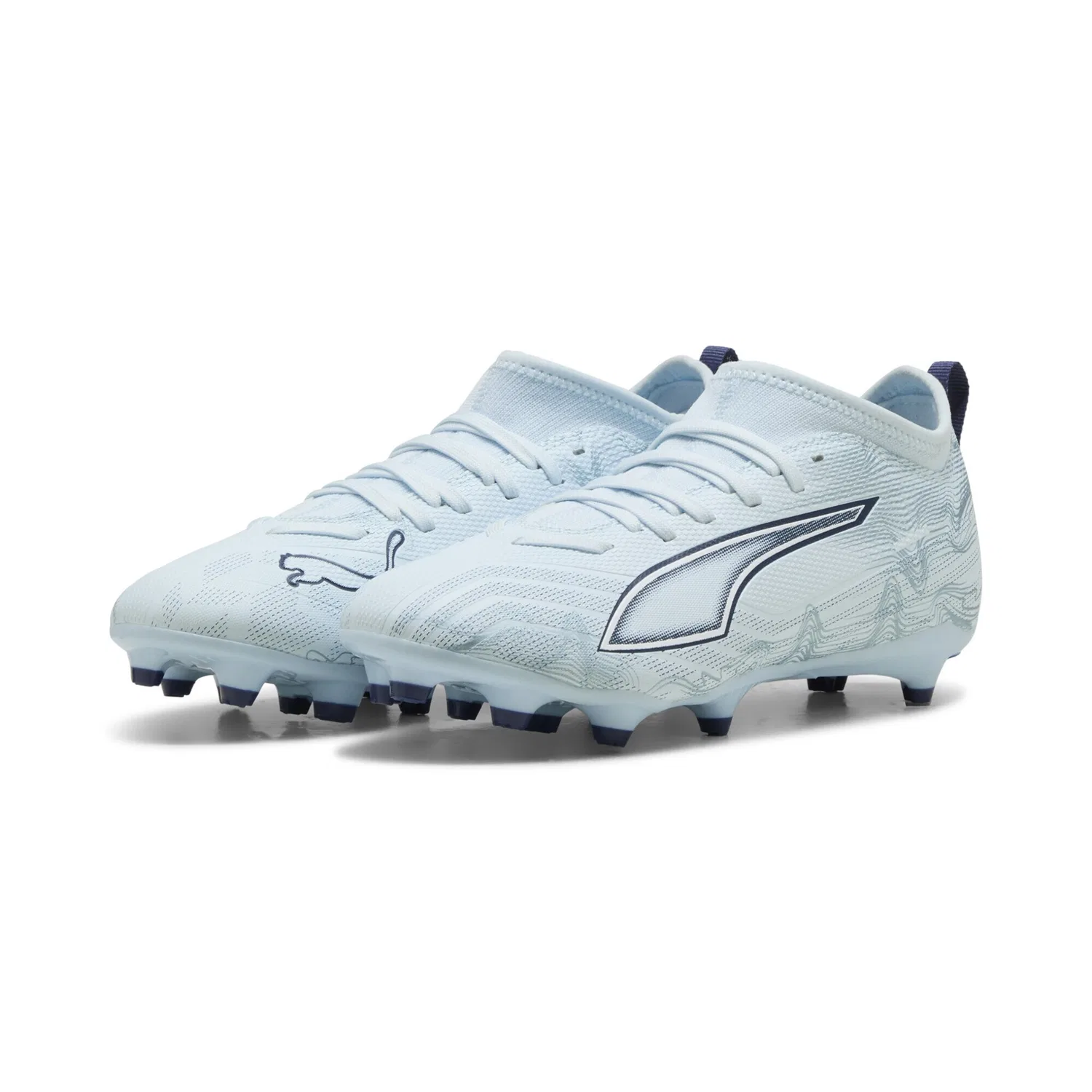 Детские футбольные бутсы для быстрой игры ULTRA 6 Match PUMA, Icy Blue White Jewel