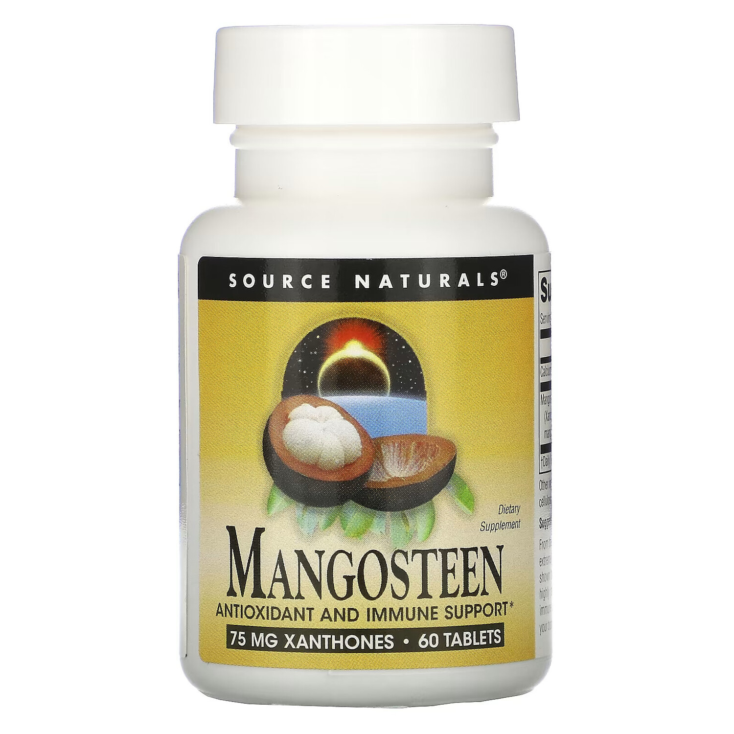 

Source Naturals, Мангустан, 187,5 мг, 60 таблеток