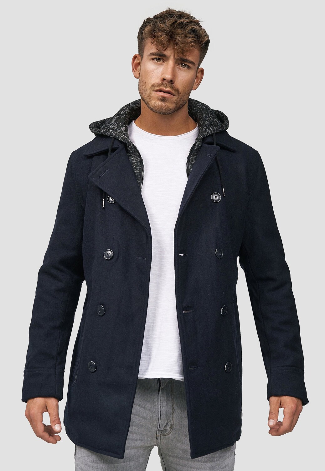 

Пальто короткое Indicode Jeans, синий