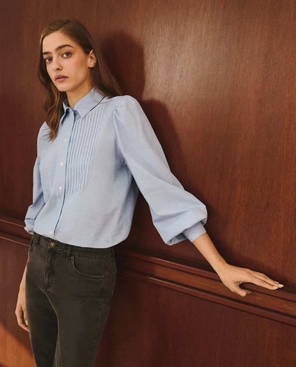 

Женская однотонная рубашка с длинным рукавом Lloyd's, синий