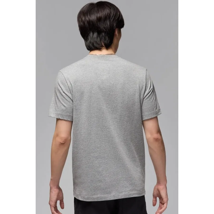 Футболка с коротким рукавом, хлопковая, Jordan Air Tee Ss Crew, Nike, Серый — фото 2
