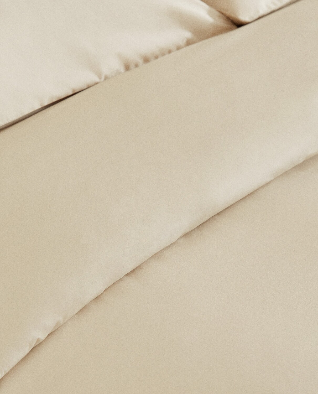 Пододеяльник Zara Home Cotton Percale Duvet, 300 нитей, бежевый — фото 3