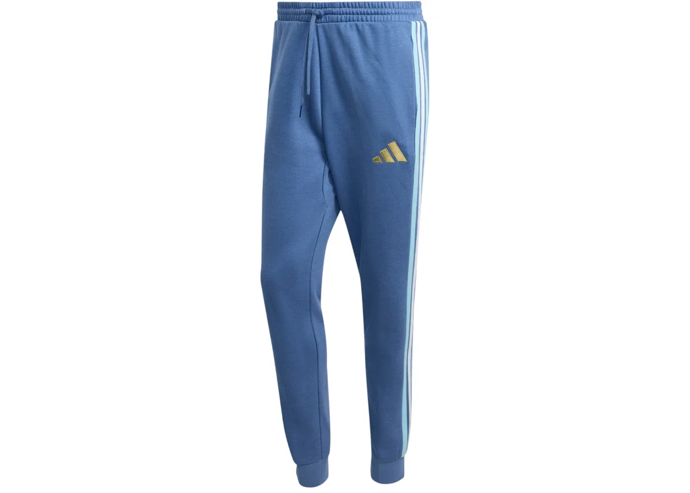Мужские спортивные штаны из флиса с принтом Pants Adidas, Crew Blue