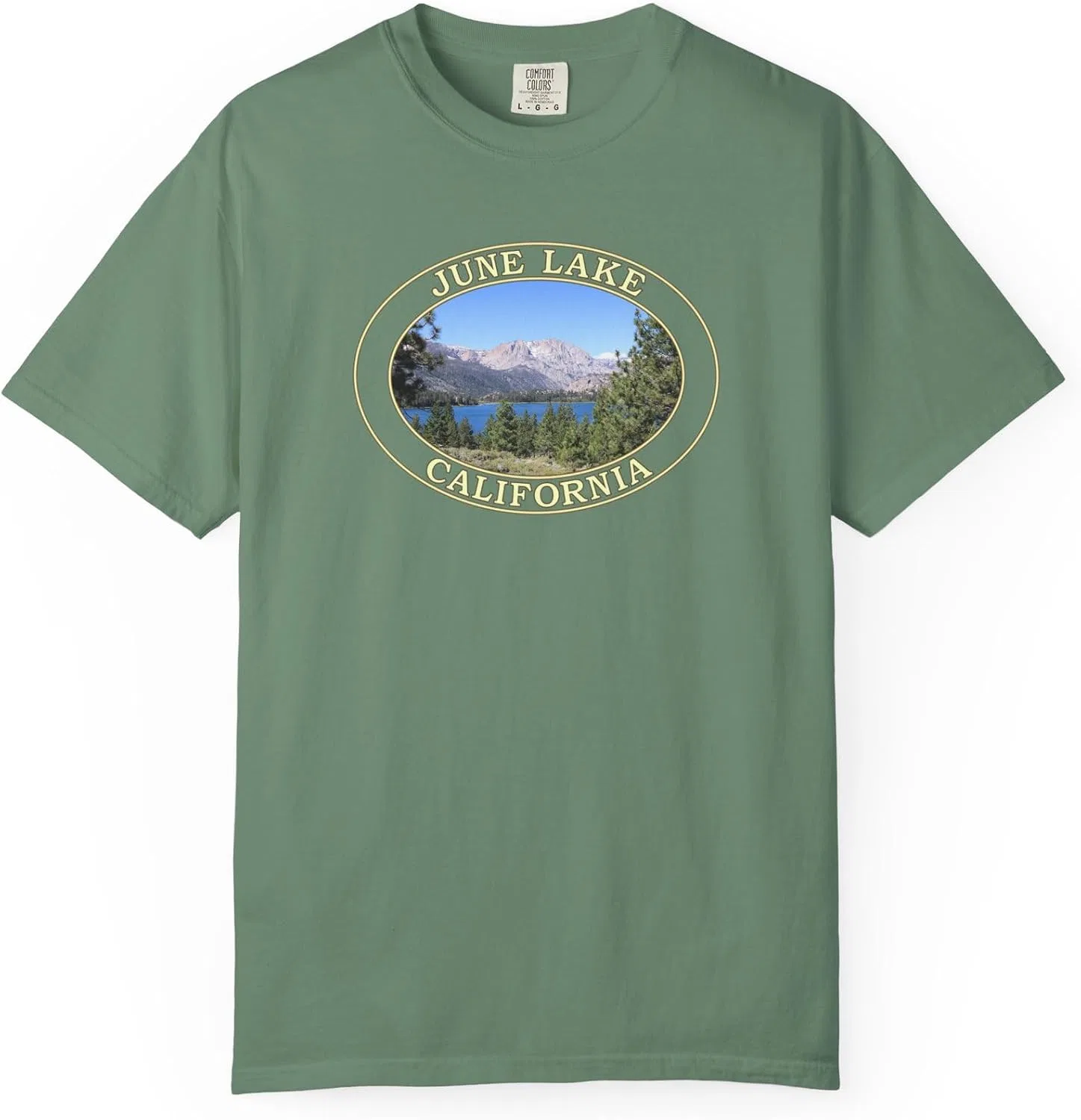 Футболка с фотографией June Lake Comfort Colors 1717, Light Green