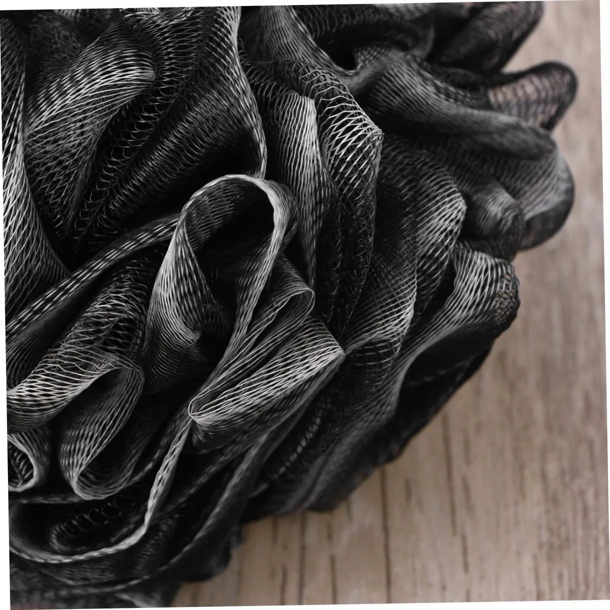 Мочалка для душа Mesh Pouf, 3 шт, ENESEA, Черный — фото 3