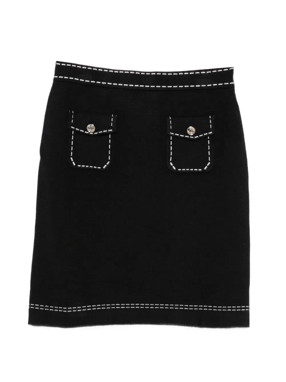 Юбка в контрастную строчку Twinset Kids, черный